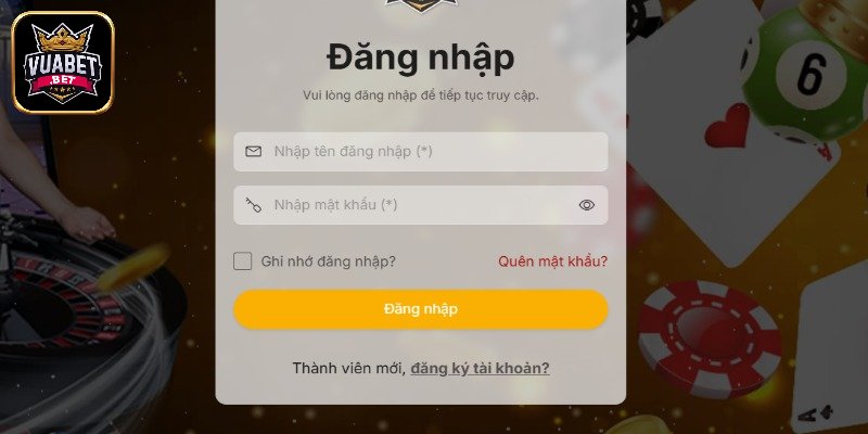 Hướng dẫn đăng nhập Vuabet bằng website