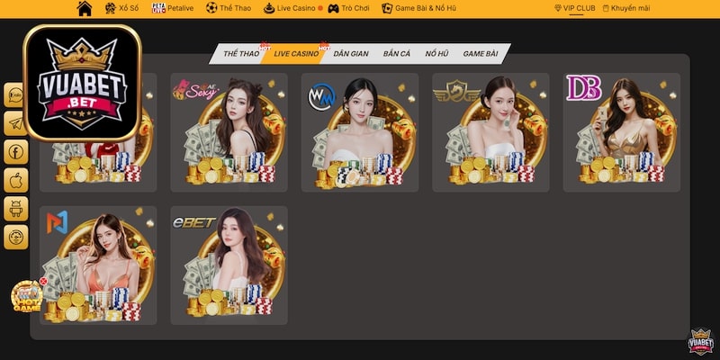 Vuabet tạo nên sân chơi casino chuyên nghiệp